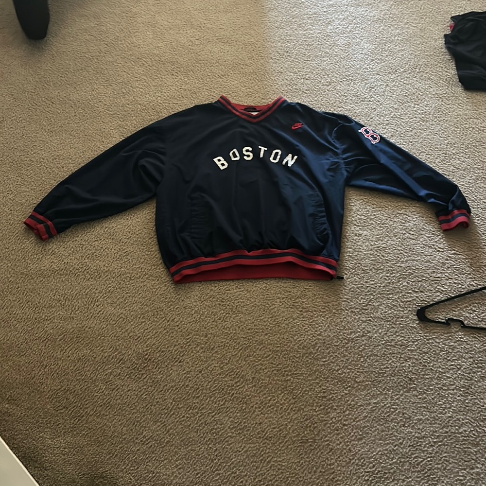 Nike vintage Boston Red Sox pull over zips on the sides